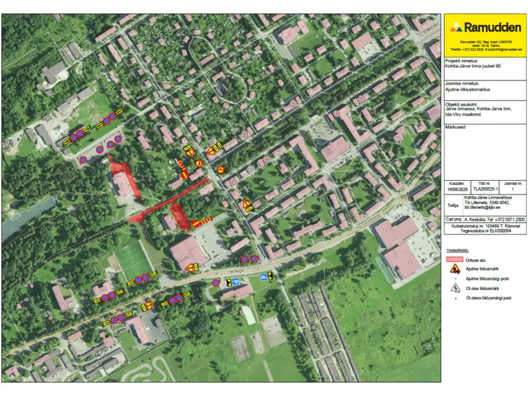 Kohtla-Järvel piiratakse laupäeval liiklust ja parkimist