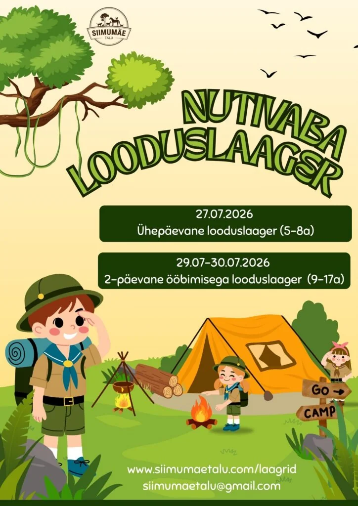 Siimumäe nutivaba lastelaager Narvas 27. juulil: hind 35–40 €