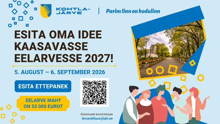 Kohtla-Järve ootab ideid linnaelu edendamiseks: 55 000 eurot ootab jagamist