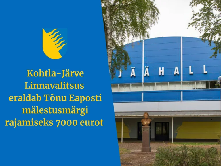 Kohtla‑Järvel kerkib Tõnu Eaposti mälestusmärk